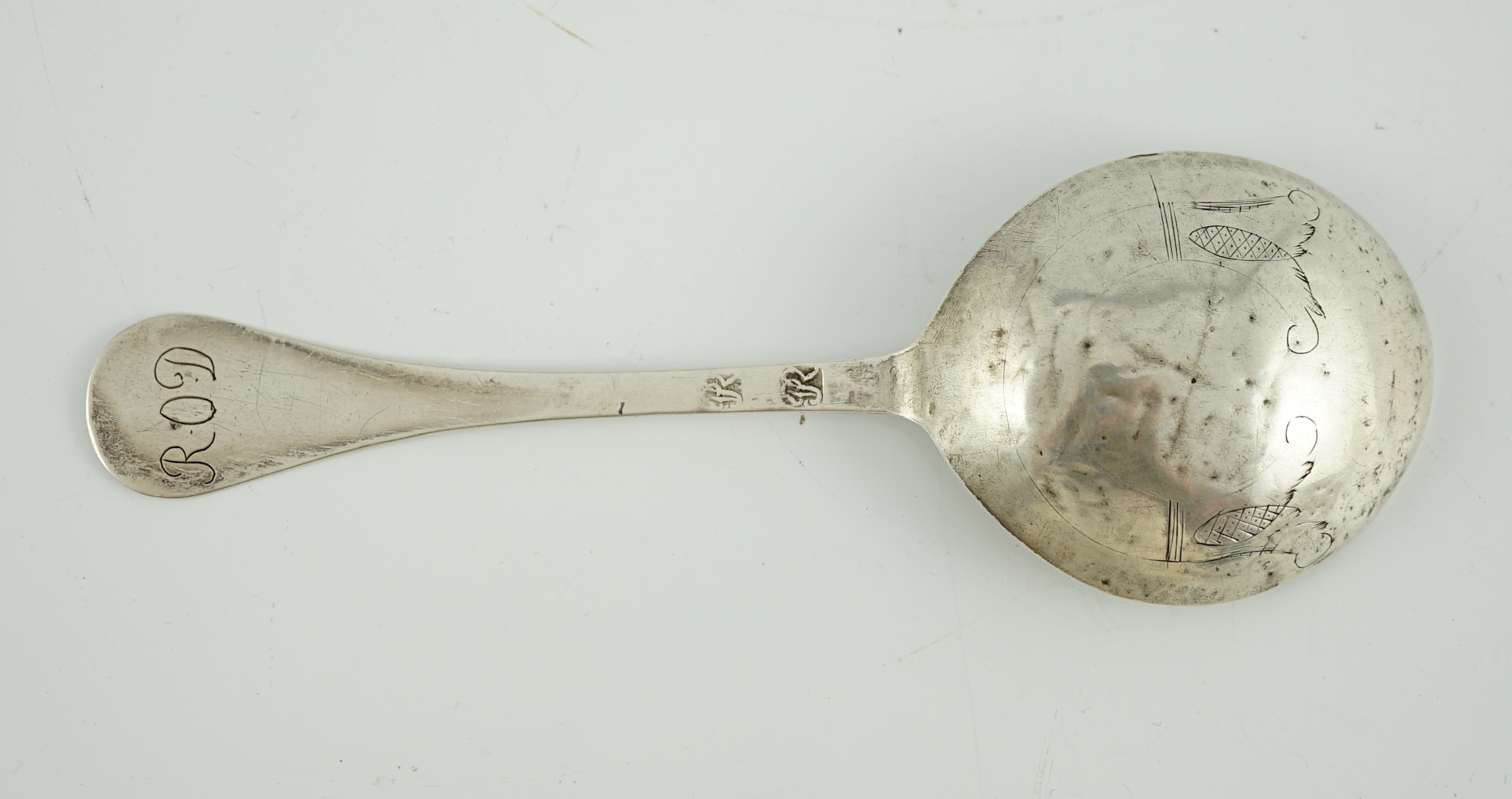A 17th/18th century Scandinavian silver spoon
